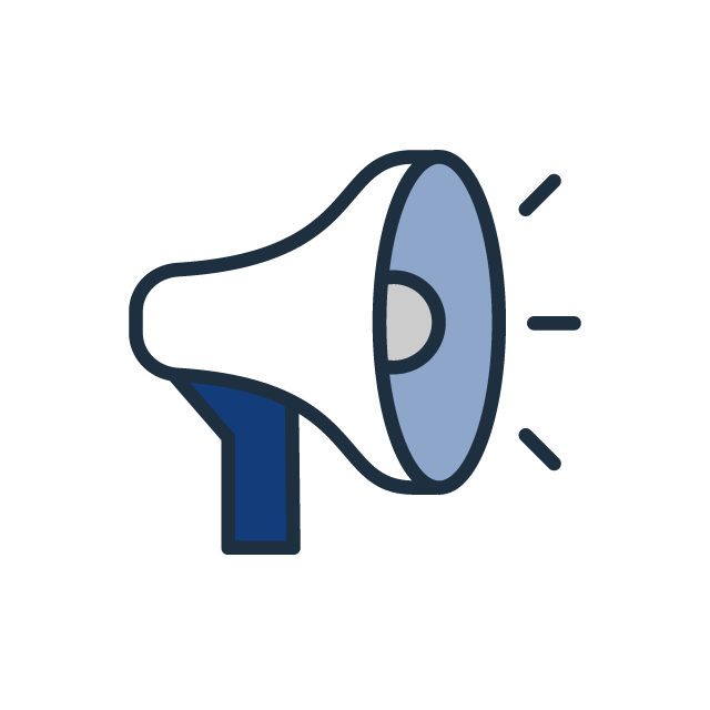 Daily Notices Megaphone Graphic
